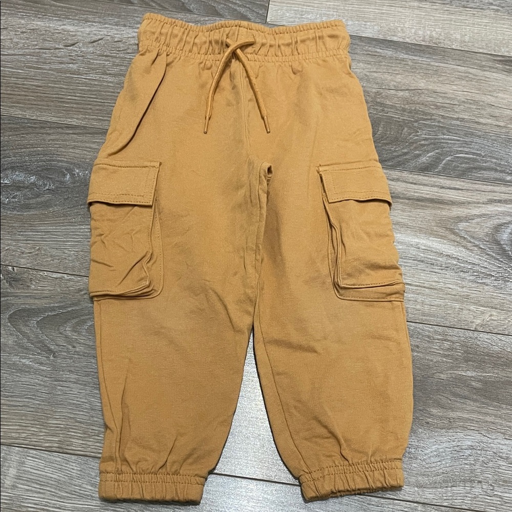 $3 w/ min $20 spend- George Kids Cargo Joggers - tan camel brown